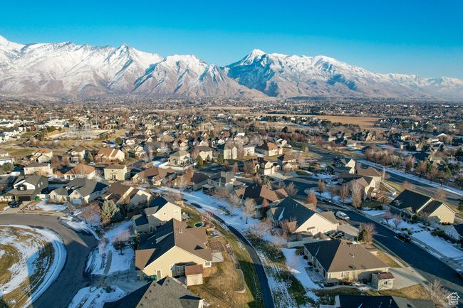 Snowy aerial view featuring a mountain view | Image 46