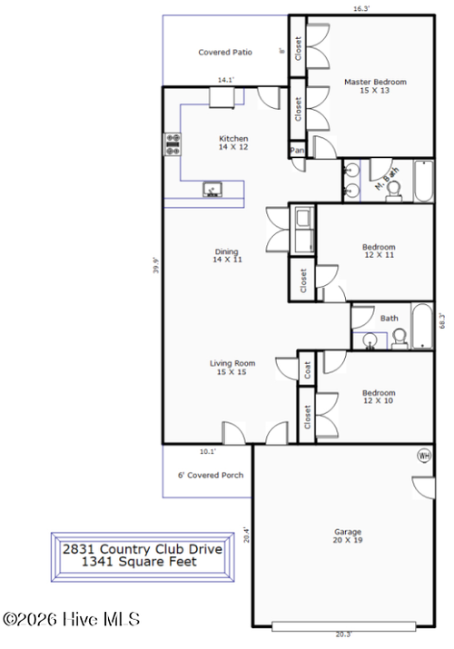 2831 Country Club Dr, Hampstead, NC, 28443-1227 | Card Image