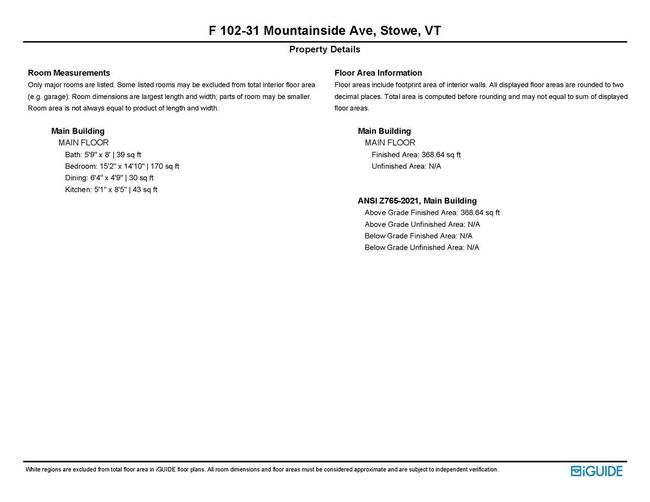 F102 - 107 Mountainside Dr, Condo with 0 bedrooms, 1 bathrooms and null parking in Stowe VT | Image 22
