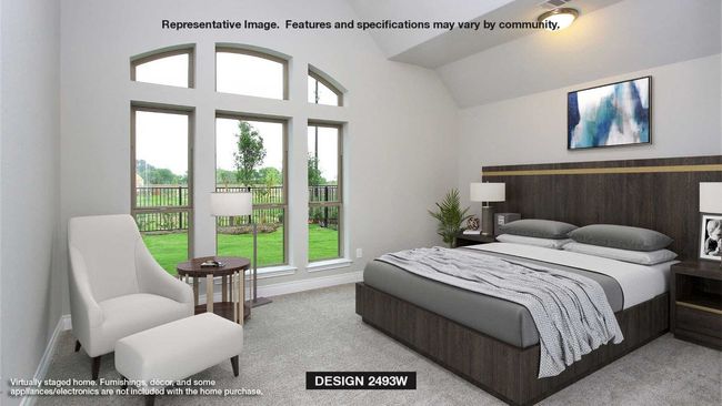 Carpeted bedroom featuring vaulted ceiling and baseboards | Image 5