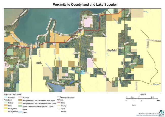 Lot 1 County Highway C, Home with 0 bedrooms, 0 bathrooms and null parking in Cornucopia WI | Image 17