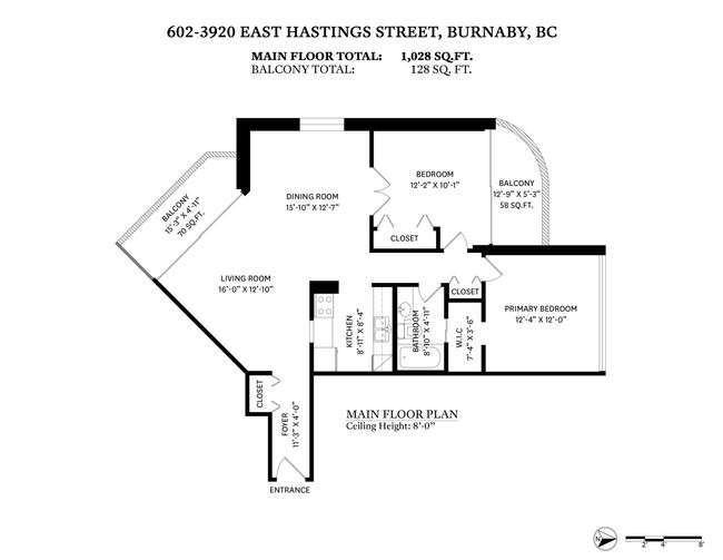 602 - 3920 Hastings Street, Condo with 2 bedrooms, 1 bathrooms and 1 parking in Burnaby BC | Image 17