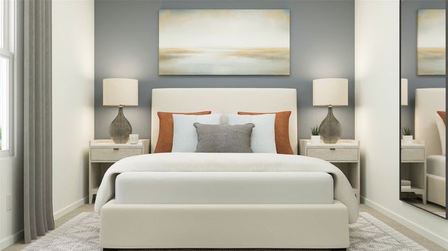 Carpeted bedroom with baseboards | Image 18