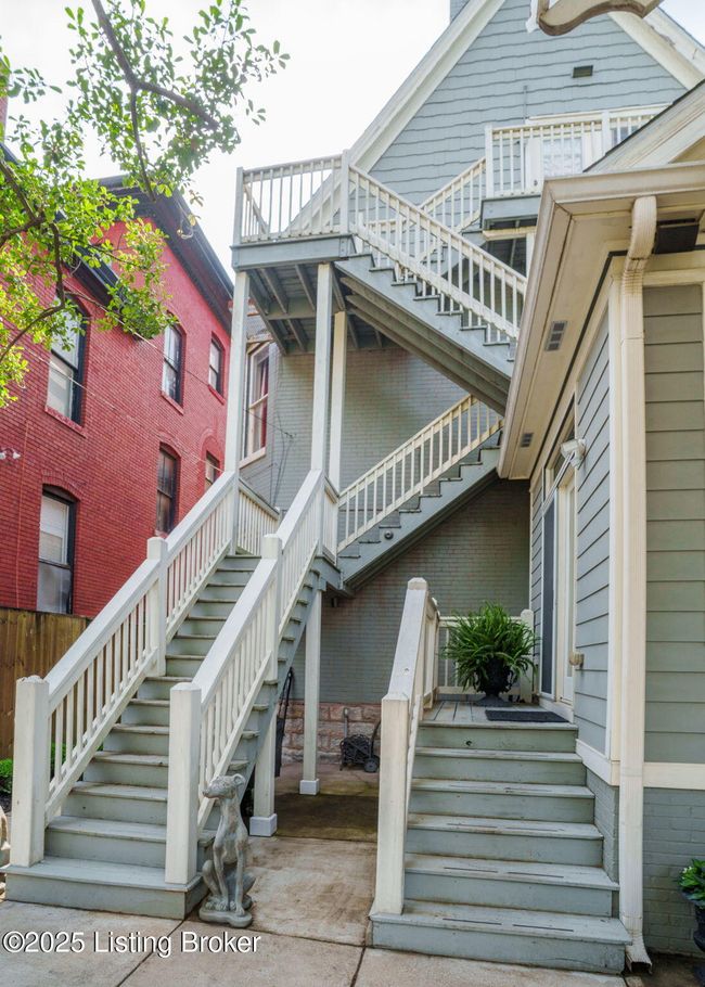 Outside staircase leading to 3rd floor guest suite. (Also accessible from the interior). | Image 50