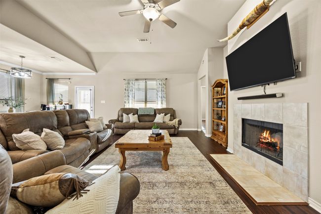 Large Open Concept Living Room with Fireplace | Image 9