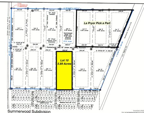 LOT 10 Summerwood Lane, La Pryor, TX, 78872 | Card Image