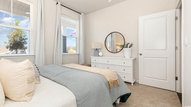 Bedroom featuring multiple windows and light carpet | Image 15