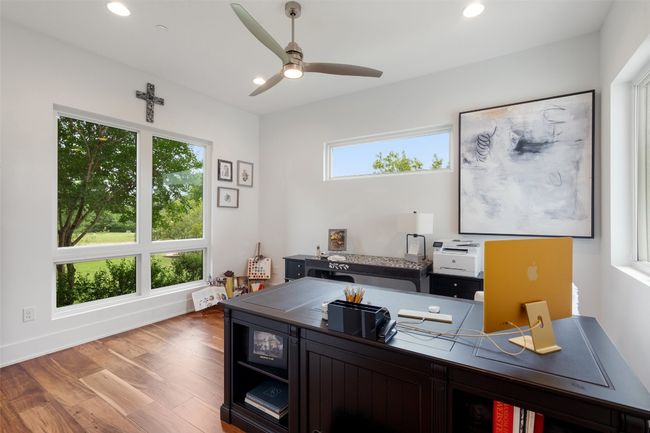 Designed for focus and inspiration, this private office blends comfort and function and offers natural light and architectural presence. | Image 14