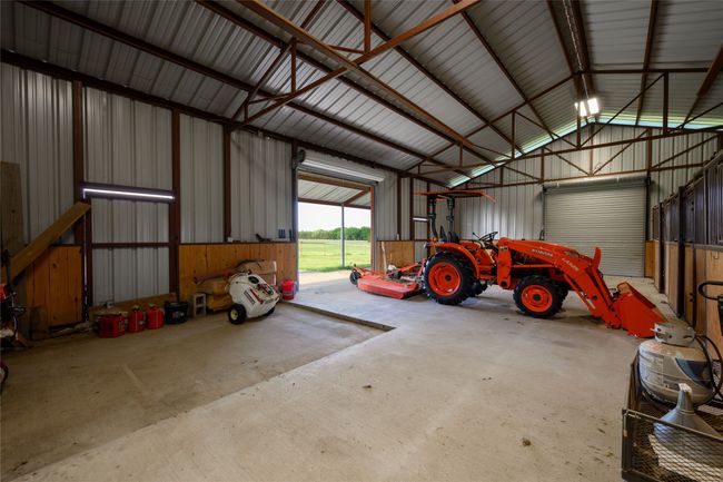Interior of the north side of horse barn. | Image 30