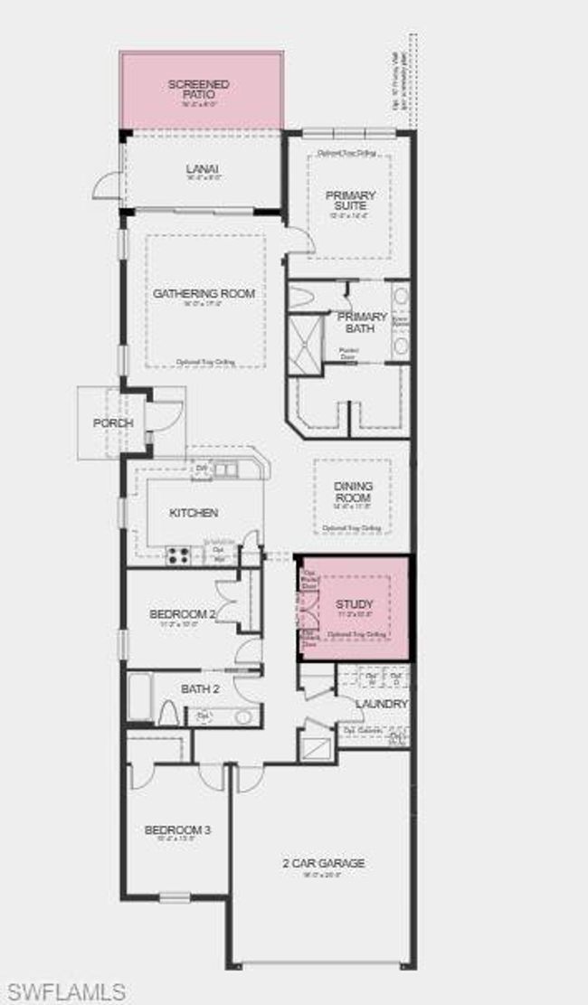 Structural Options Added Include: Extended Screened Patio and Study | Image 6