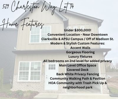 14 Charleston Cove, House other with 3 bedrooms, 2 bathrooms and 2 parking in Clarksville TN | Image 2