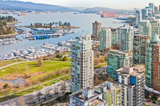 Aerial view featuring a water and mountain view and a city view | Image 17