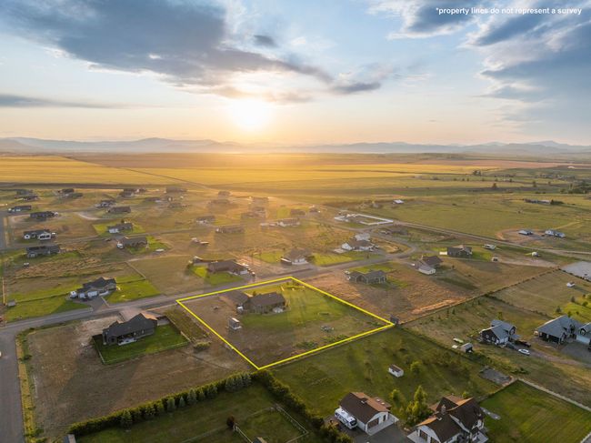Aerial view at dusk of property parcel outlined, a mountain view, and a rural view | Image 33