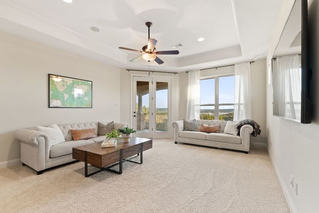 Upstairs family room with access to balcony. | Image 20
