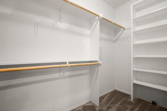 Spacious closet featuring carpet | Image 11