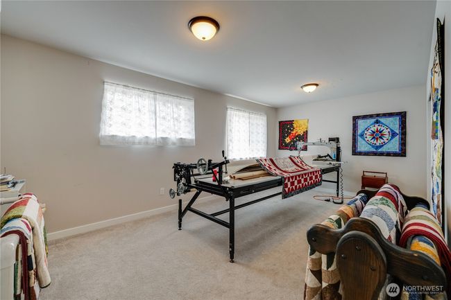 This bedroom is beyond large. This "table" is a 14 foot quilting gammel! | Image 28