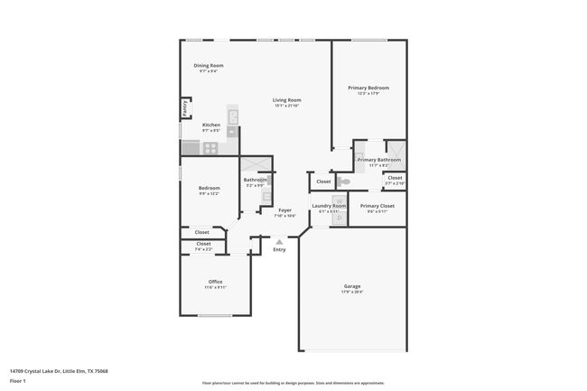 14709 Crystal Lake Dr, House other with 3 bedrooms, 2 bathrooms and null parking in Little Elm TX | Image 32