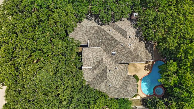 Aerial overview of property's location with a pool | Image 33