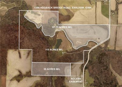 115 Acres M/L 1399 Hogback Bridge Road, Home with 0 bedrooms, 0 bathrooms and null parking in Earlham IA | Image 3