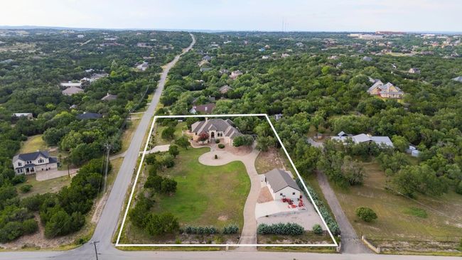 Aerial overview of property's location with property boundaries highlighted | Image 37