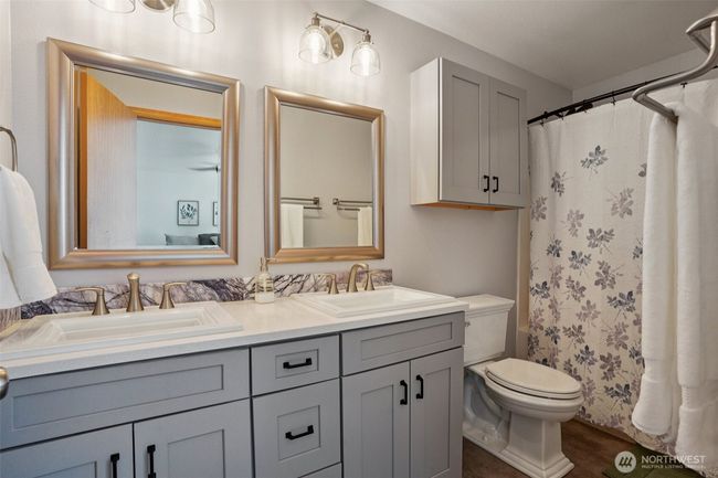 Primary bathroom with new dual sink vanity | Image 18