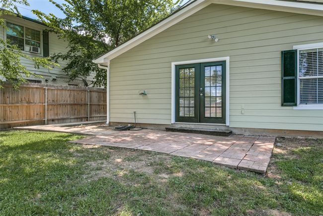 Back of property featuring french doors and a patio | Image 23