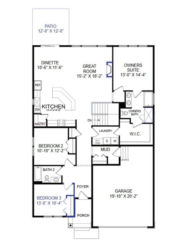 10106 Arrowwood Trail, Riley Main Floor Plan. | Image 40