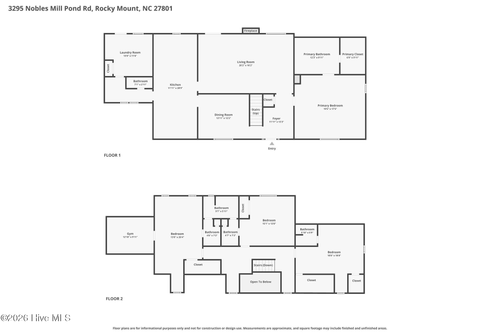 3295 Nobles Mill Pond Rd, Rocky Mount, NC, 27801-7860 | Card Image