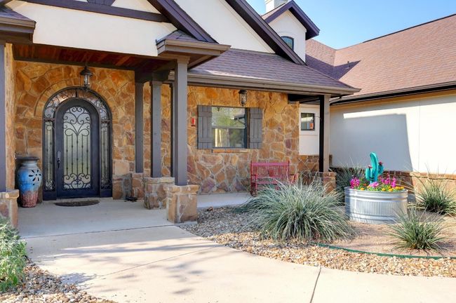 Wrought Iron Entry Door - Covered Front Porch - Stone & Stucco Exterior! | Image 4