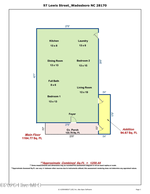 97 Lewis St, Wadesboro, NC, 28170-9182 | Card Image