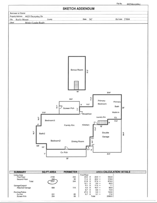 4425 Dayspring Dr, Rocky Mount, NC, 27804-9586 | Card Image