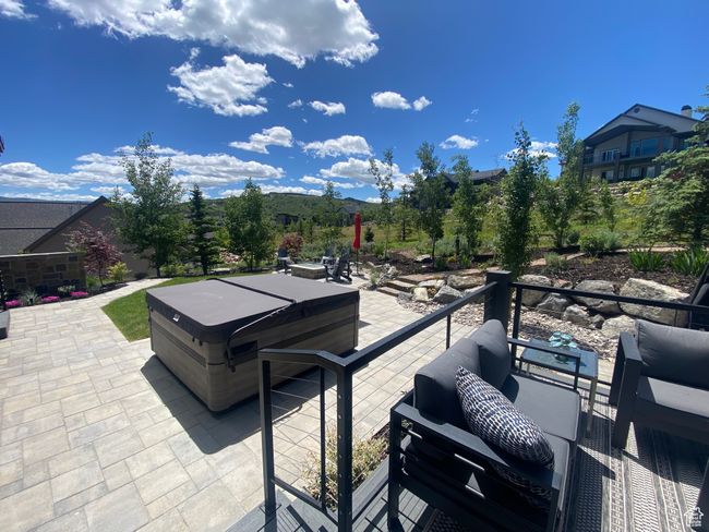 View of patio / terrace featuring outdoor lounge area and a hot tub | Image 74