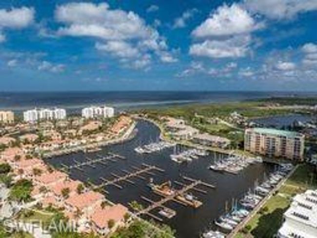 Aerial view of a marina and a nearby body of water | Image 39