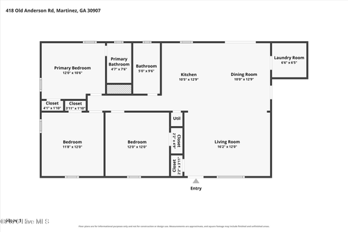 418 Old Anderson Rd, Martinez, GA, 30907-4607 | Card Image