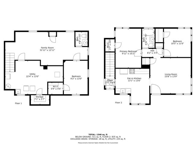 Floor plan of both main and lower levels. | Image 38