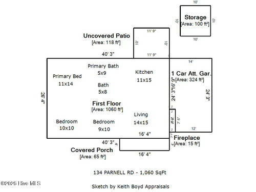 134 Parnell Rd, Hubert, NC, 28539-4493 | Card Image