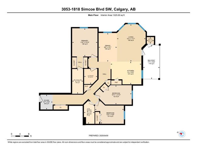 3053 - 1818 Simcoe Blvd Sw, Condo with 3 bedrooms, 2 bathrooms and 1 parking in Calgary AB | Image 25