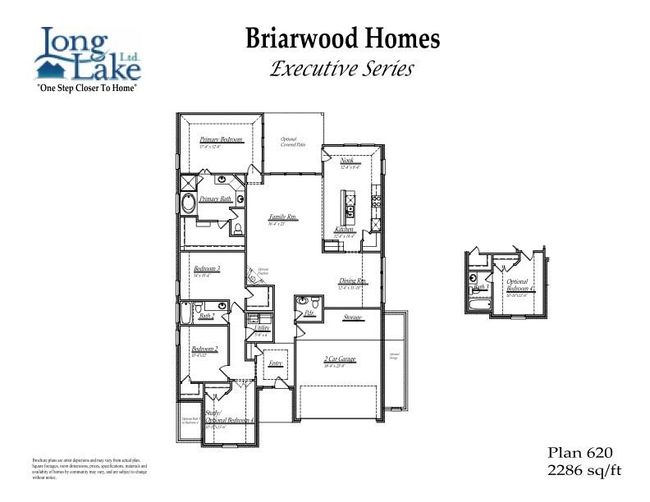 Plan 620 features 4 bedrooms, 3 full baths, 1 half bath and over 2, 200 square feet of living space. | Image 14
