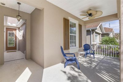 13' x 8' Front Porch w/ fan & a leaded glass front door | Image 3