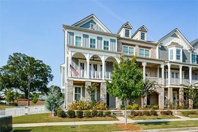 951 S On Main Drive, Townhouse with 3 bedrooms, 3 bathrooms and null parking in Woodstock GA | Image 1