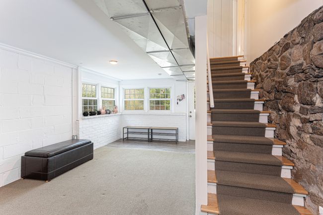 Mudroom, Basement stairs. | Image 17
