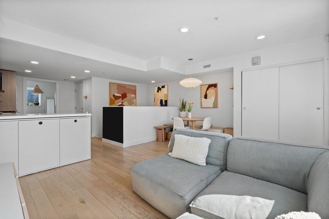 Living room featuring visible vents, recessed lighting, and light wood-style floors | Image 6