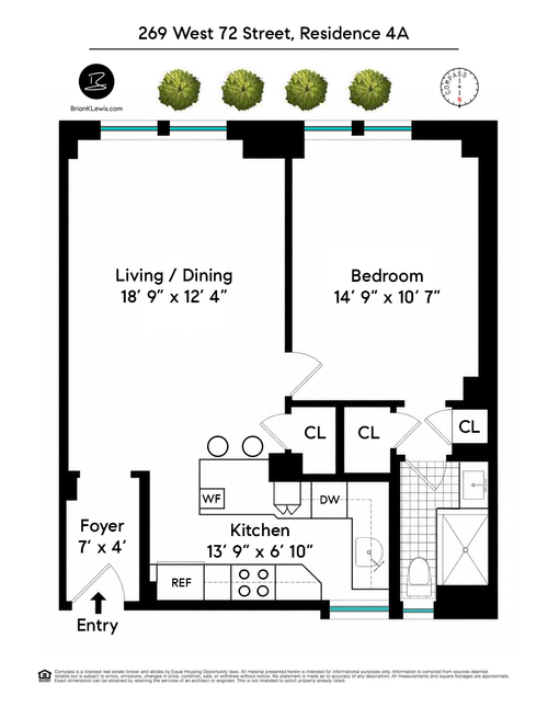 4a-269 W 72nd St, New York, NY, 10023-2715 | Card Image