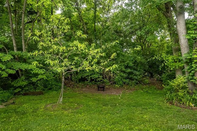 View of grassy yard featuring a fire pit | Image 34