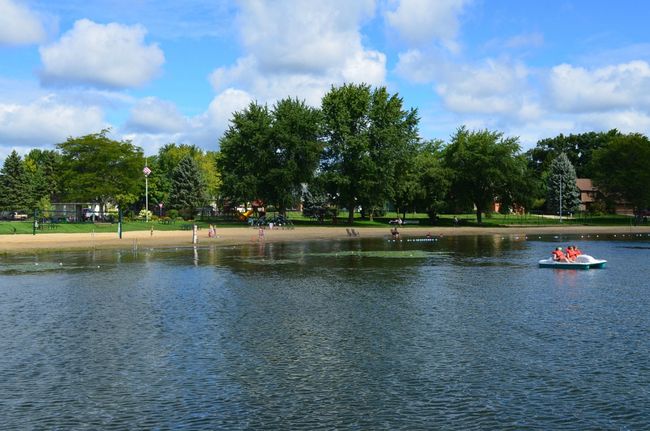Large sandy beach with new playground equipment. | Image 26