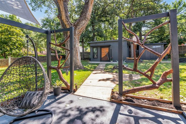 View of back yard and front of guest house. outdoor structure | Image 31
