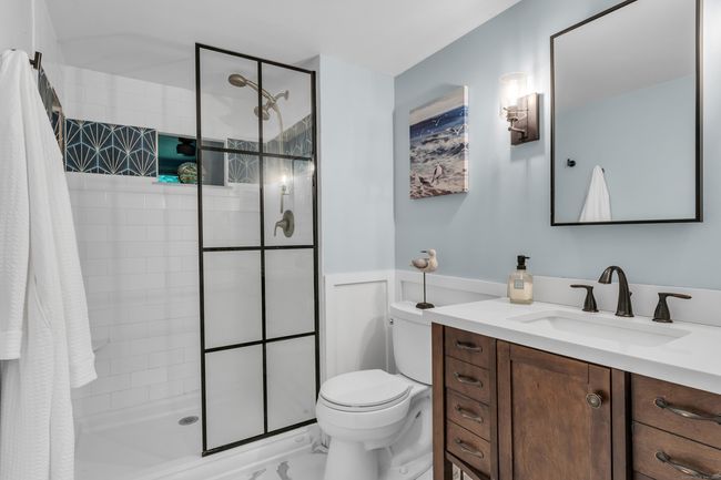 Full Bath with Glass Designer Shower Panel | Image 6