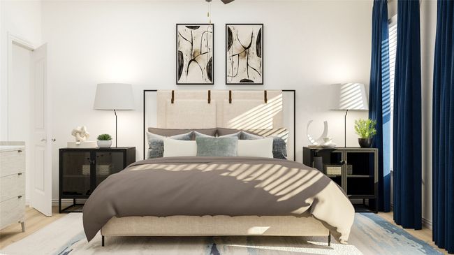 Bedroom with wood finished floors | Image 4