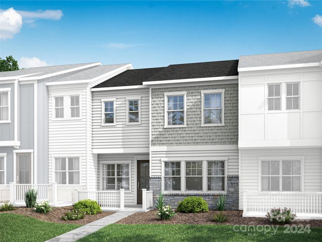 Trellis at Farmington | Plan 1 Exterior Style D Rendering *actual color scheme and orientation varies on this home | Image 7