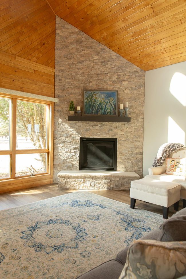 New floor-to-ceiling gas fireplace | Image 9